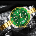 6Black blue green water ghost watch business automatic mechanical watch luminous waterproof sports watch steel belt #99116351
