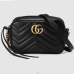 6Gucci AAA+ 1:1 original GG Marmont matelasse mini Shoulder Bags black #9109694