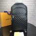 1Louis Vuitton premium leather black checker backpack #9120858