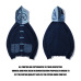 1Bape Tang suit wash denim cardigan button-down hoodie jacket #99117335