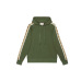 3Gucci mens green side-sleeve GG logo hoodie #A33634
