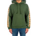 1Gucci mens green side-sleeve GG logo hoodie #A33634