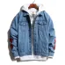 6Men's tide brand denim jacket large size foreign trade autumn and winter men's jacket denim shirt stretch men's denim shirt male #999901605