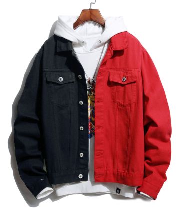 Men's tide brand denim jacket large size foreign trade autumn and winter men's jacket denim shirt stretch men's denim shirt male #999901605
