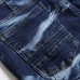 122021 new men's jeans blue stretch European and American personality zipper decoration jeans trendy men #99905873