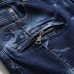 82021 new men's jeans blue stretch European and American personality zipper decoration jeans trendy men #99905873
