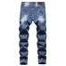 172021 new men's jeans blue stretch European and American personality zipper decoration jeans trendy men #99905875