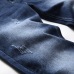 62021 new men's jeans blue stretch European and American personality zipper decoration jeans trendy men #99905875