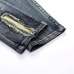 17Nostalgic ripped appliqué locomotive men's jeans #99905865