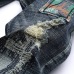 20Nostalgic ripped appliqué locomotive men's jeans #99905865
