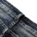 9Nostalgic ripped appliqué locomotive men's jeans #99905865
