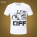 4OFF White Short-Sleeved T-Shirts #999921249