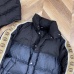 6Gucci side logo ribbon GG dark jacquard down jacket #99874779