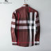 4Burberry Shirts for Men's Burberry Long-Sleeved Shirts #9125017