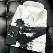 Alexander McQueen Shirts for Alexander McQueen Long-Sleeved Shirts for men #A40482