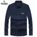 12Fendi Shirts for Fendi Long-Sleeved Shirts for men #A26584