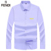 9Fendi Shirts for Fendi Long-Sleeved Shirts for men #A26584