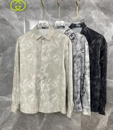 Gucci shirts for Gucci long-sleeved shirts for men #A38378