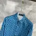 5Louis Vuitton Monogram long sleeve shirt Black/Blue/White #9999938390