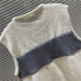 3Dior short sleeve sweater White/Navy #A23153