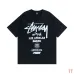 10 Stussy SS23 World Tour Series Alphabet Print Unisex Short Sleeve T-shirt #A33152