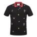 3Gucci Solid Cotton polo with embroideries bee Kingsnake UFO men polo shirts #9100585