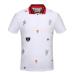 4Gucci Solid Cotton polo with embroideries bee Kingsnake UFO men polo shirts #9100585