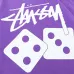 3Stussy Dice Print Unisex Short Sleeve T-shirt #A33171