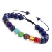 1Black volcanic stone handmade beaded bracelet yoga bracelet natural stone jewelry #9115665