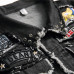 4New men's denim vest trendy men wash Black Embroidered Skull #999923258