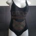 1GG Sexy Women Diamonds Cat Head Print One-piece Beach Swimsuit #9120765