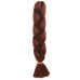 12African wig braid monochrome chemical fiber big braid Jumbo braid hair high temperature Jacques dirty braid chemical fiber (100g, 24 in) #999909685
