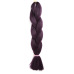 20African wig braid monochrome chemical fiber big braid Jumbo braid hair high temperature Jacques dirty braid chemical fiber (100g, 24 in) #999909685