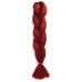 27African wig braid monochrome chemical fiber big braid Jumbo braid hair high temperature Jacques dirty braid chemical fiber (100g, 24 in) #999909685