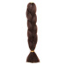 7African wig braid monochrome chemical fiber big braid Jumbo braid hair high temperature Jacques dirty braid chemical fiber (100g, 24 in) #999909685