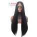 6Hot Sale Europe and America wigs women's front lace chemical fiber long curly hair wig set factory spot wholesale #9116447