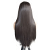 7New matte high temperature silk chemical fiber front lace headgear mixed color long straight hair #999933361