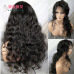 3Wig female Europe and America long curly hair black small volume front lace wig hand woven hood factory spot wholesale LS-207 #9116406