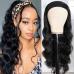1wig female ice silk hair with hair scarf wig body big wave long curl wig chemical fiber hair set (240g, 22in) #999909686