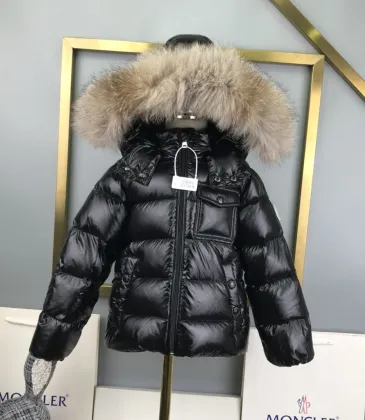 Moncler kid's fur collar down coat #A44362