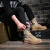 3Military boots suede cowboy boots cowhide outdoor boots England Martin boots rhubarb shoes men's tooling #99905241