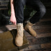 4Military boots suede cowboy boots cowhide outdoor boots England Martin boots rhubarb shoes men's tooling #99905241