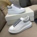 20Alexander McQueen Shoes for Unisex McQueen Sneakers Small white shoes women's 2022 new couple all-match thick-bottomed sponge cake to increase sports and leisure leather board shoes #999924913
