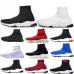 1Designer Speed Trainer fashion men women Socks Boots black white blue red glitter Flat mens Trainers Sneakers Runner Casual Shoes #9130733