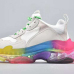 23New Balenciaga 17FW Triple S Sneakers Mens Women Casual Shoes Triple S Clear Sole White Green Black Red Rainbow Sports Outdoor Dad Shoe #9875178