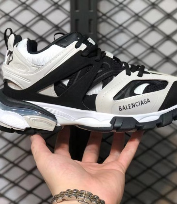 Men's Balenciaga Track Sneaker in grey black and white mesh and suede-like fabric 1:1 Quality #A27382