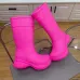 1Balenciaga  x crocs tonal rubber rain boots Pink/Black #A45522