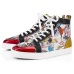 122020 Christian Louboutin red bottoms men women fashion luxury designer shoes spike high top sneakers black white bred grey leather suede flats casual shoe #9874153