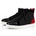 32020 Christian Louboutin red bottoms men women fashion luxury designer shoes spike high top sneakers black white bred grey leather suede flats casual shoe #9874153