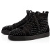 82020 Christian Louboutin red bottoms men women fashion luxury designer shoes spike high top sneakers black white bred grey leather suede flats casual shoe #9874153